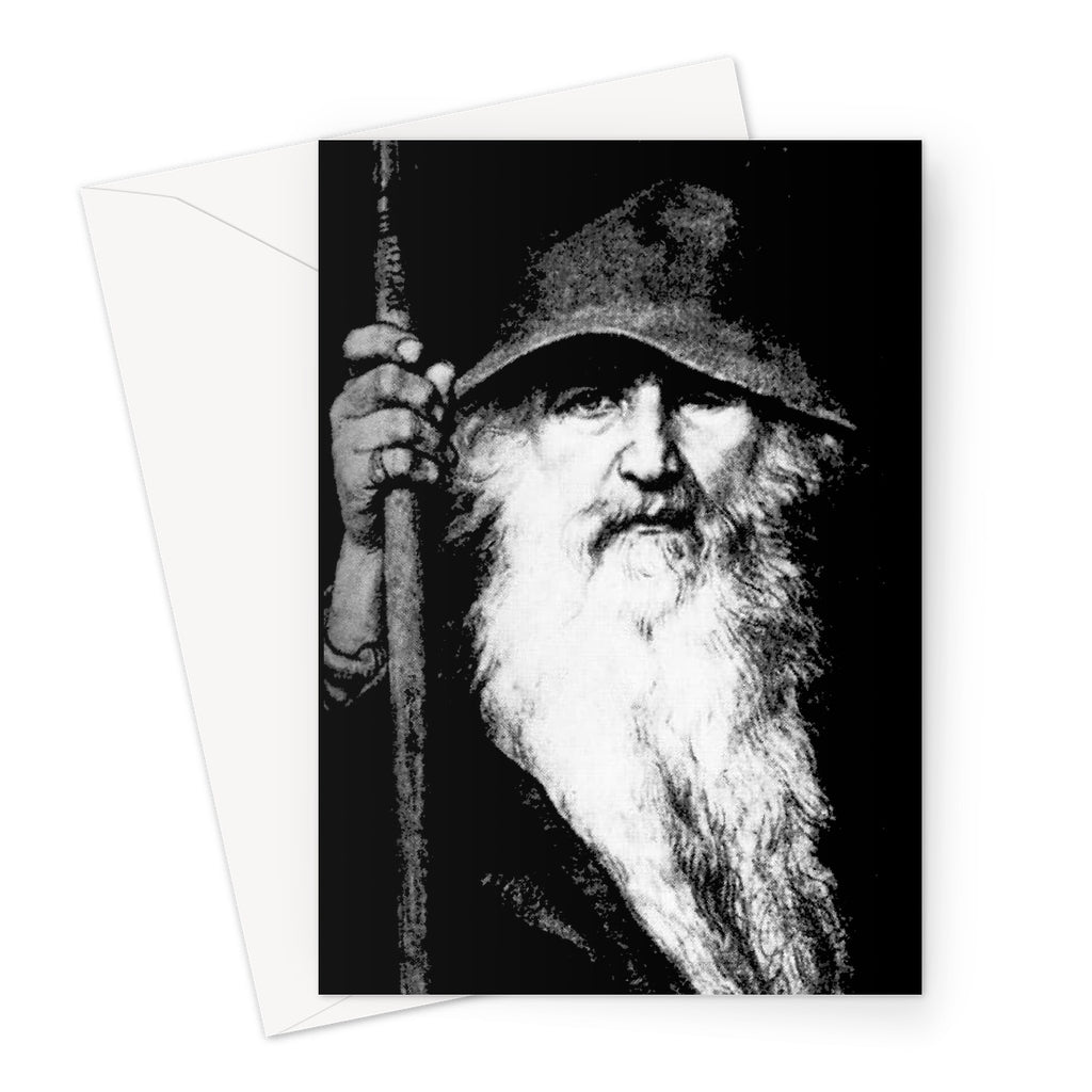 Odin Wise Wanderer Greeting Card