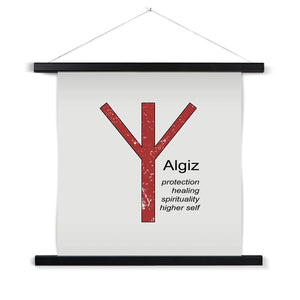 Algiz Fine Art Print with Hanger