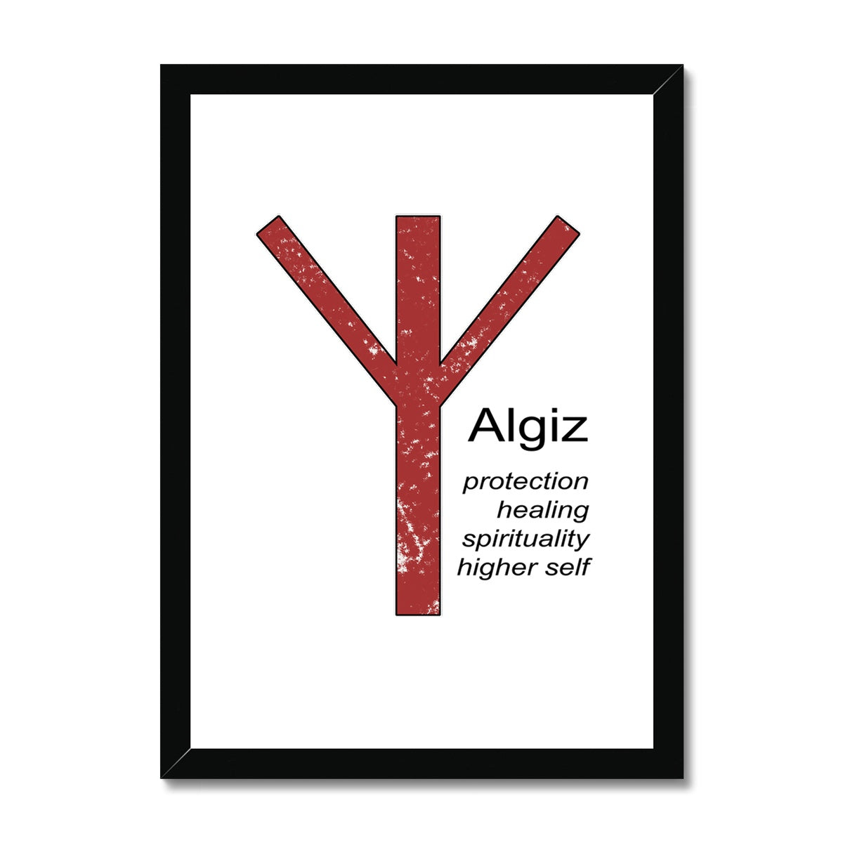 Algiz Framed Print