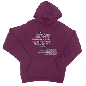 Havamal Verse 1 College Hoodie