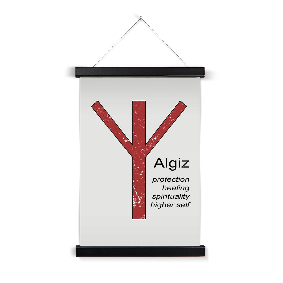 Algiz Fine Art Print with Hanger