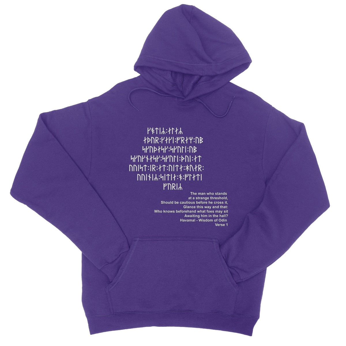 Havamal Verse 1 College Hoodie