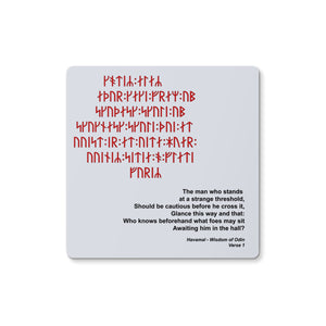 Havamal Verse 1 Coaster