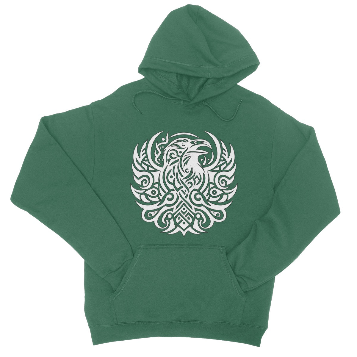 Tribal Raven College Hoodie