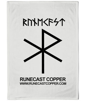Runecast Copper Cotton Tea Towel