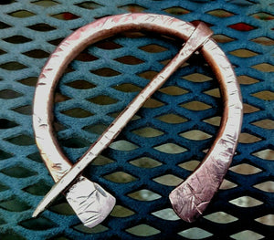 Bronze Age Style Cloak Pin, Viking Cloak Pin, Celtic Cloak Pin Bronze or Copper