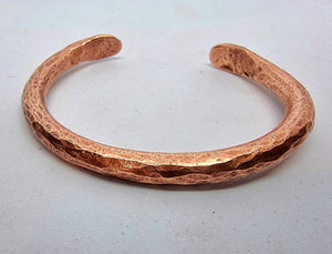 Viking Norse Arm Ring, Cuff, Bracelet, Elegant Hammered Armring in Bronze or Copper