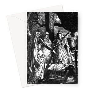 The Norns  by Johannes Gehrts (1889)  Greeting Card