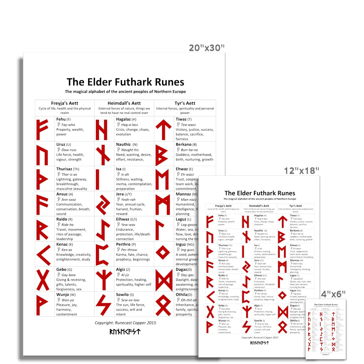 Rune Guide Hahnemühle German Etching Print
