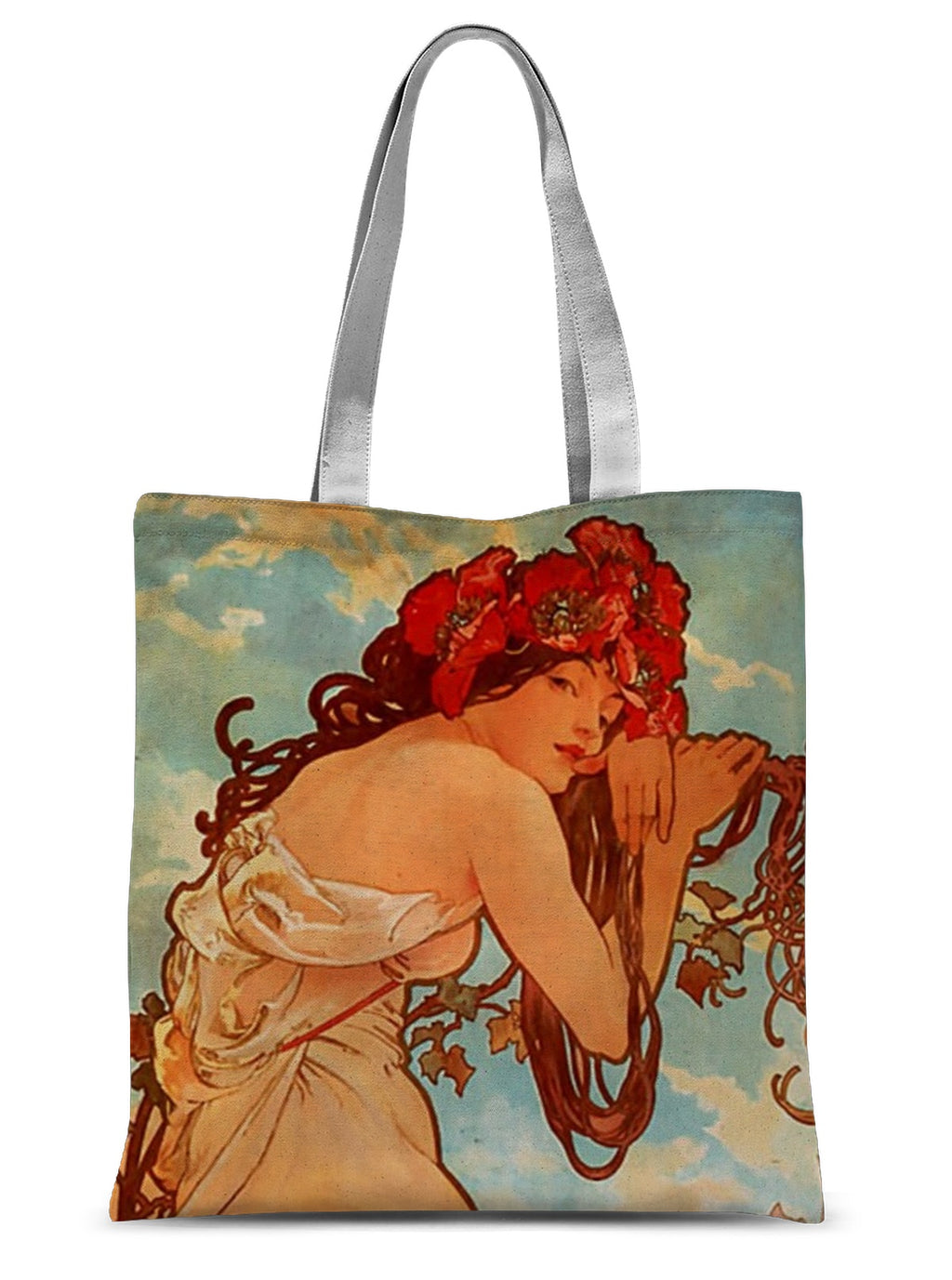 Summer, 1896 - Alphonse Mucha Sublimation Tote Bag