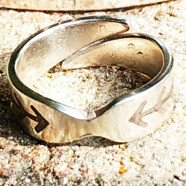 Triple Tiwaz Victory Rune (Sigrúnar) Ring.