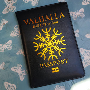 Valhalla Viking Passport Cover/Notebook Holder