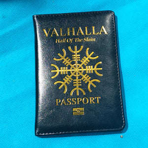 Valhalla Viking Passport Cover/Notebook Holder