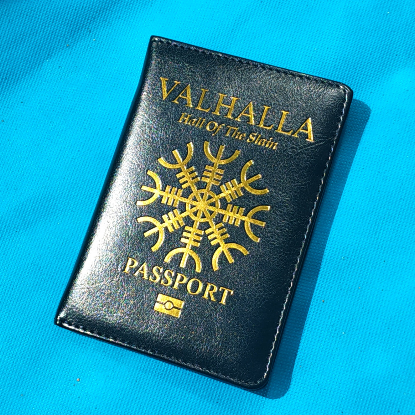 Valhalla Viking Passport Cover/Notebook Holder