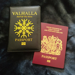 Valhalla Viking Passport Cover/Notebook Holder