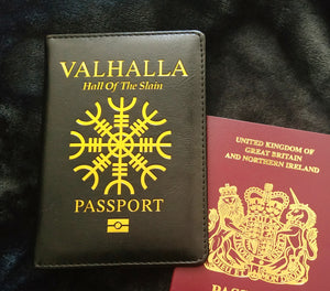 Valhalla Viking Passport Cover/Notebook Holder