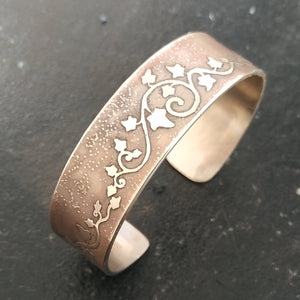 Ivy Bracelet in Antique Copper or Silver Plated Copper