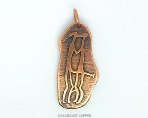 Primal Love Pendant in Heavy Copper