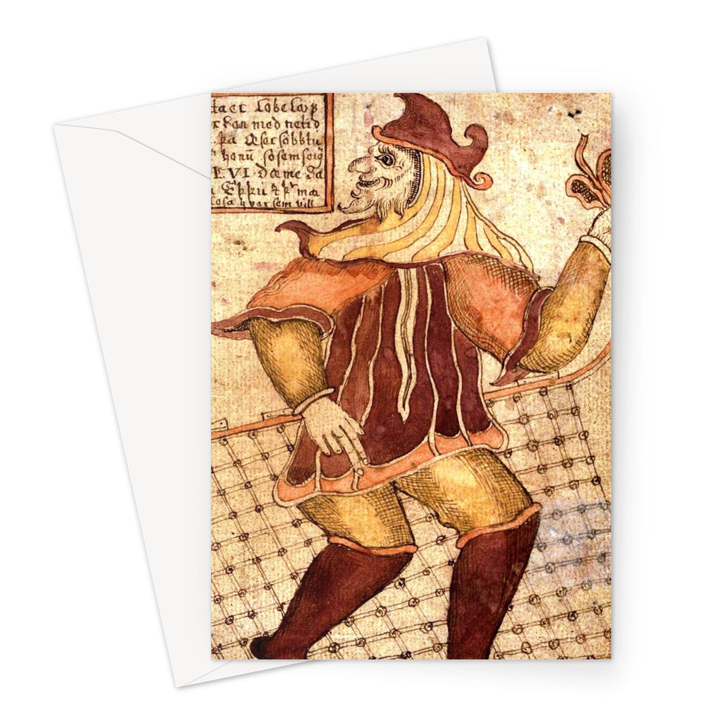 Loki - Icelandic Manuscript Greeting Card