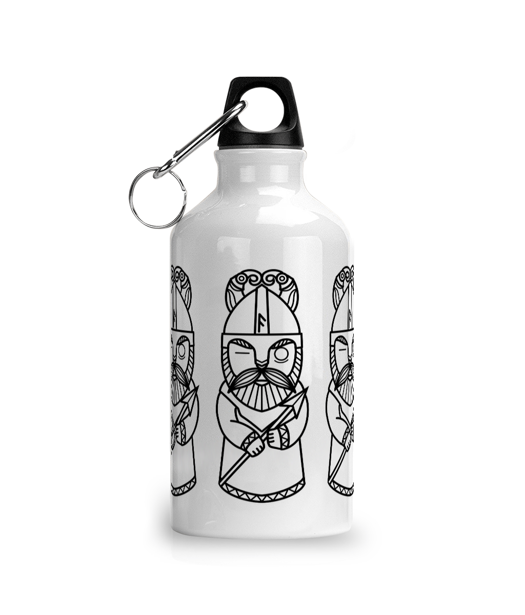 Viking God Odin Aluminium Sports Water Bottle
