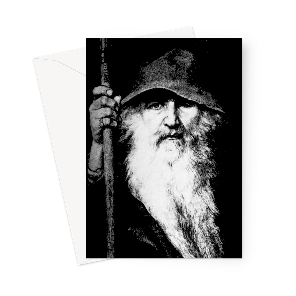Odin Wise Wanderer Greeting Card