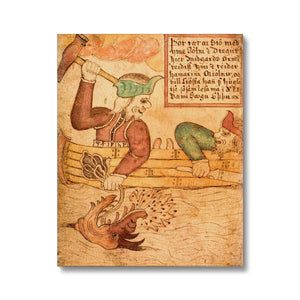 Thor and Hymir go fishing for the Midgard Serpent Canvas