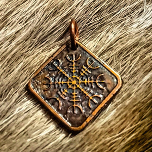 Helm of Awe Pendant-Viking symbol of Protection, Aegishjalmer