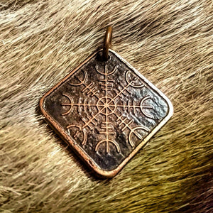 Helm of Awe Pendant-Viking symbol of Protection, Aegishjalmer