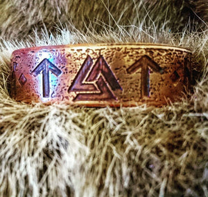 Custom Norse Warrior Valhalla Armband Bracelet choose your own 3 runes