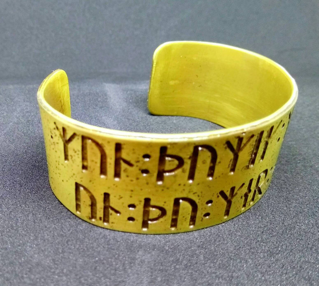 Remember Me  - Viking Love Poem Armband Cuff Bracelet. Heathen Pagan Norse Handfasting wedding gift