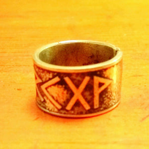 Freyja's Aett Rune Ring. Norse Viking Pagan Heathen , Freya, Freyr. Copper Brass Bronze. Wedding Engagement Handfasting