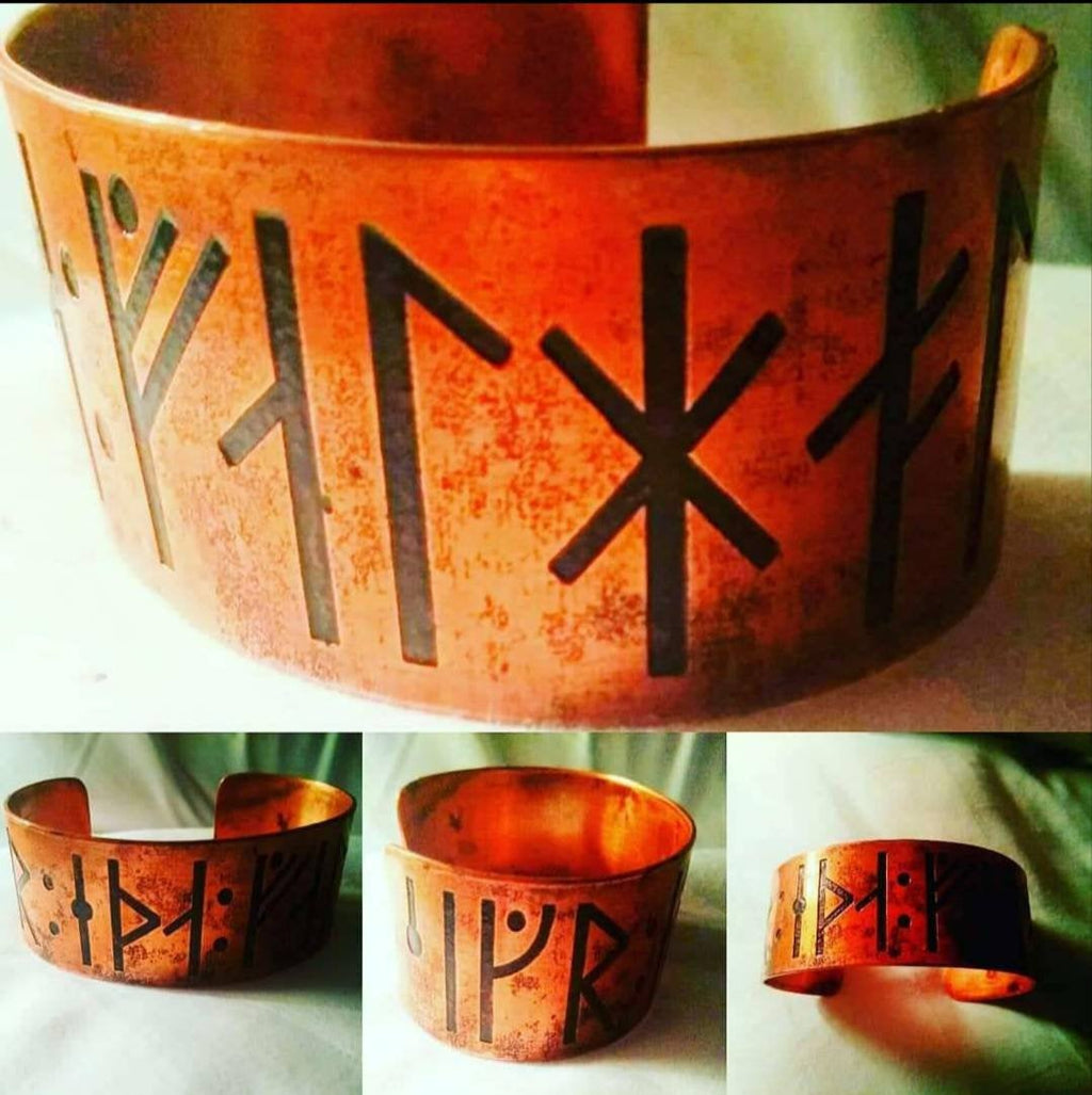 Victory or VaIhalla - Viking Armband Cuff Bracelet