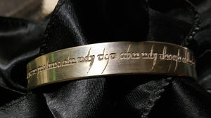 Bespoke Personalised Custom Made Silver Plated Copper Cuff Bangle Bracelet
